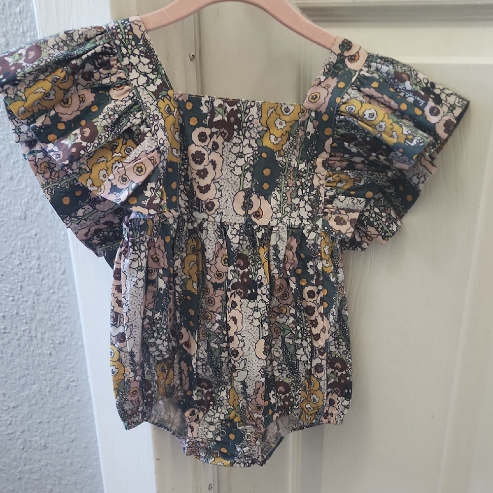 Kate Quinn Ruffle Bubble Hollyhock 18-24 Months